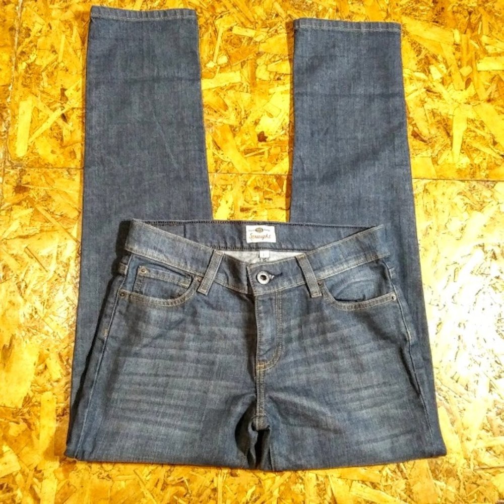 * FOSSIL VTG*JEANS*LONG LIVE VINTAGE* STRAIGHT LEG*WOMEN SIZE 27/4-6